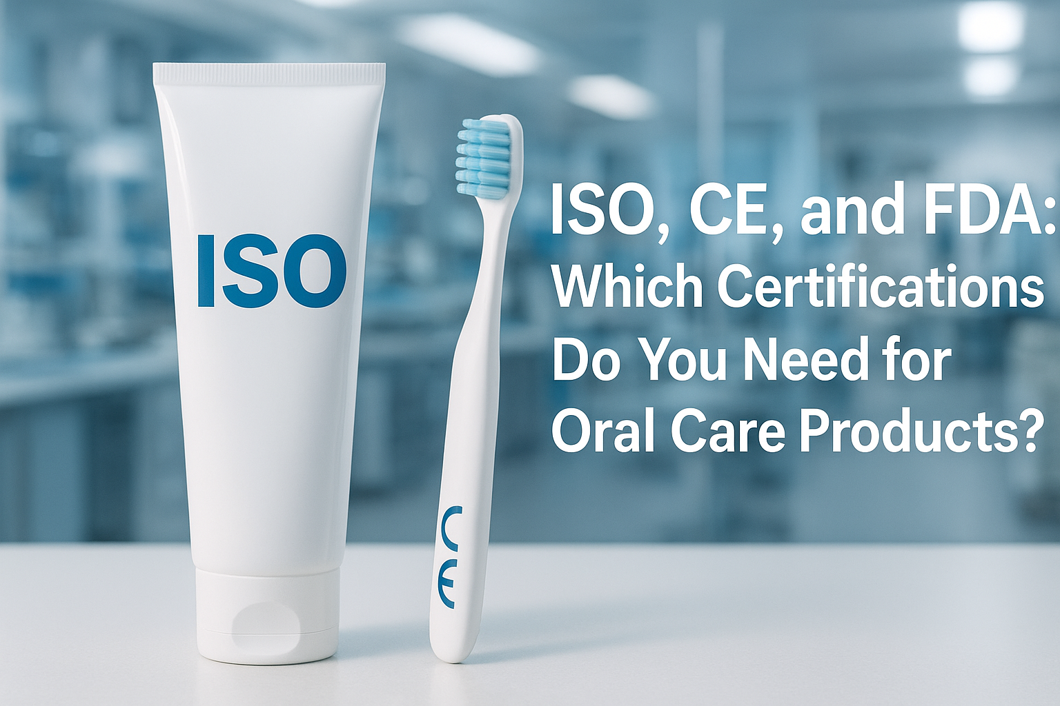 ISO-certified toothpaste and CE-certified toothbrush
