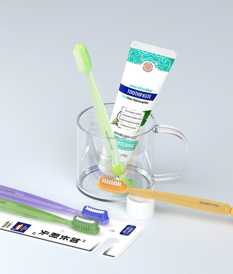 Long Head Arc-Shaped Toothbrush
