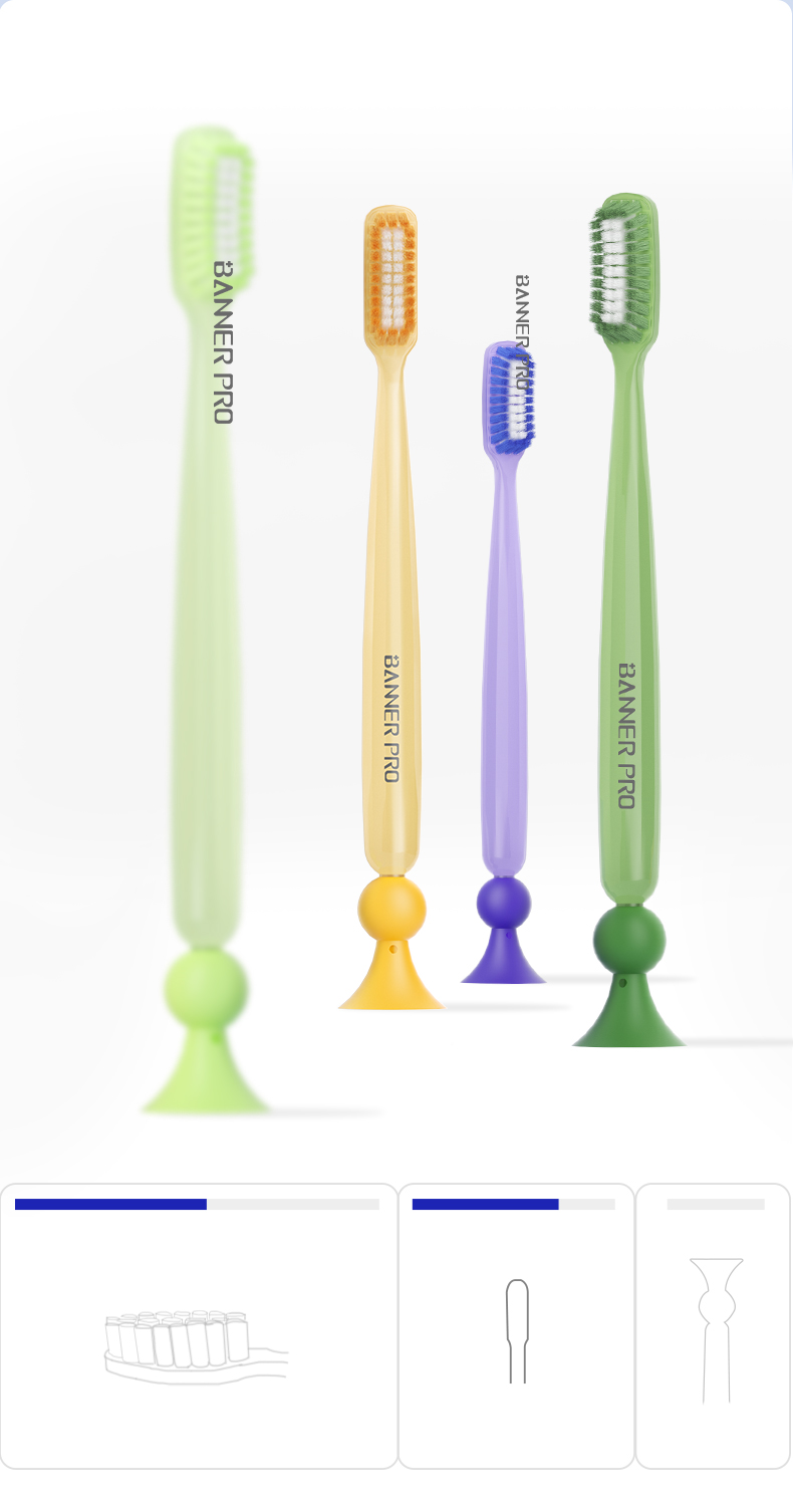 Long Head Arc-Shaped Toothbrush