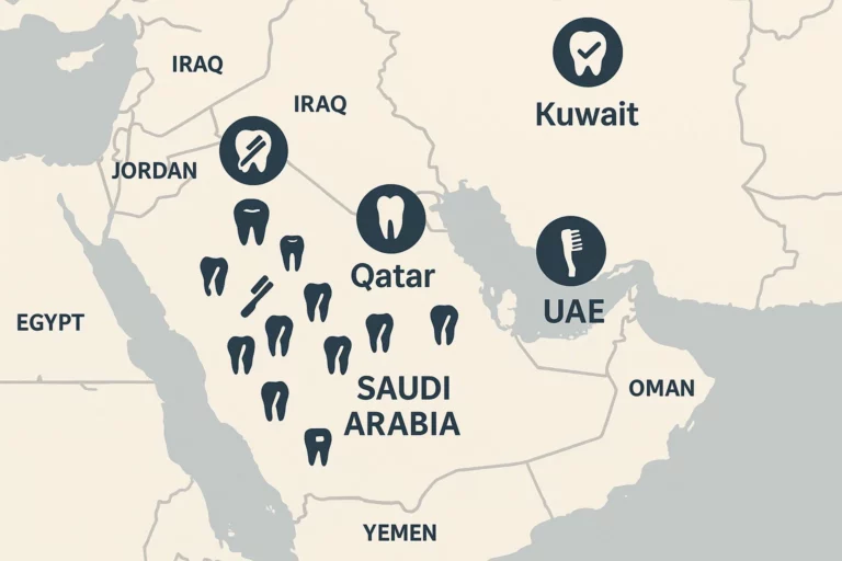 Map of Middle East highlighting key countries and certified manufacturing opportunities.