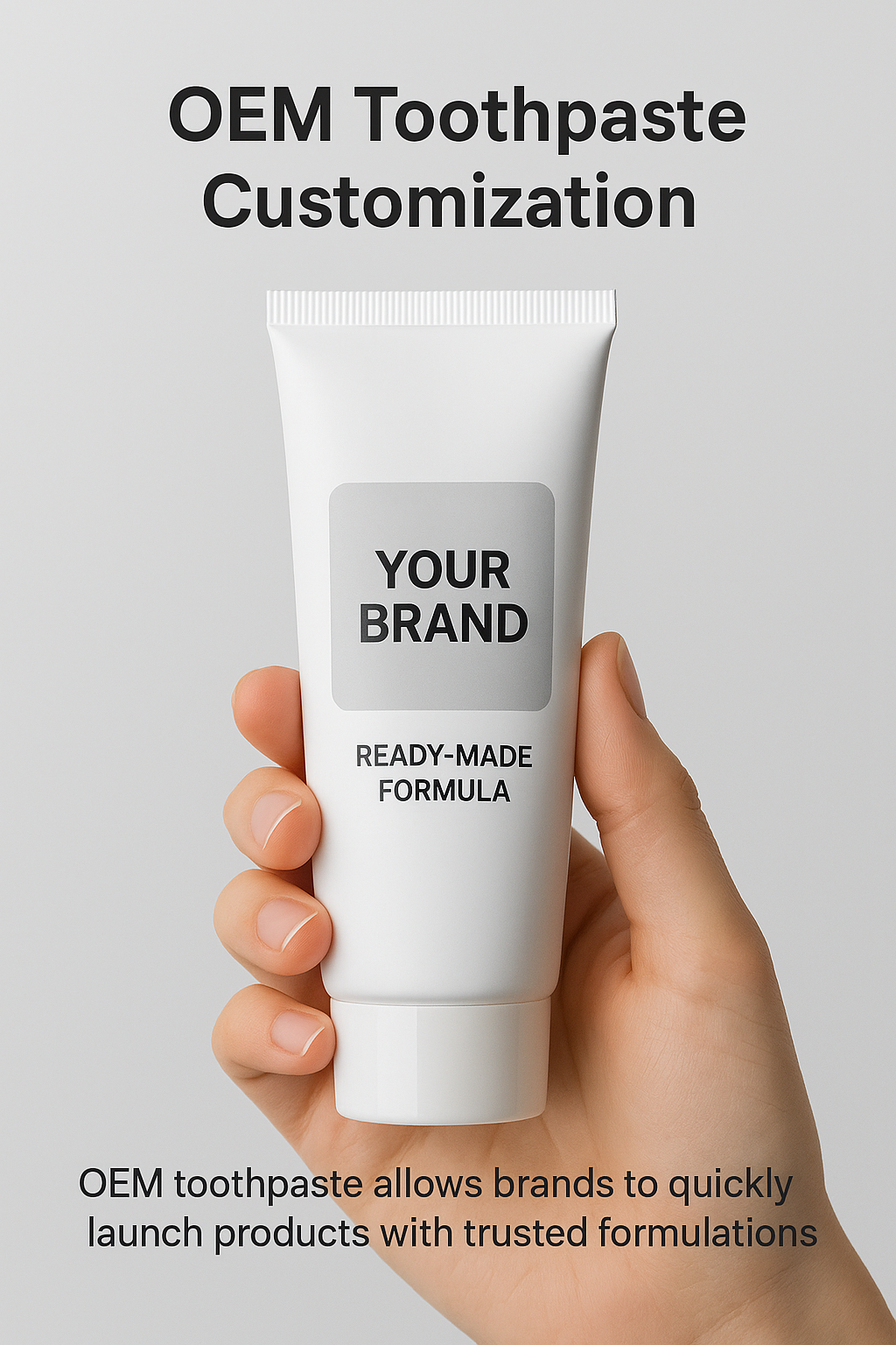 Customized OEM toothpaste tube with ready-made formula