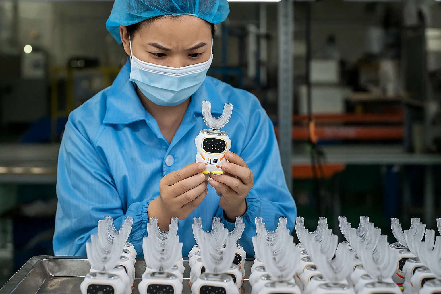 OEM factory producing customized U-shaped toothbrushes for kids oral care market