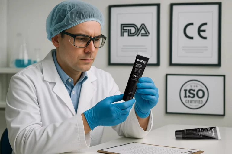 OralGos is a toothpaste factory with various safety certifications