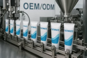 Private Label Toothpaste manufacturing line with OEM production process