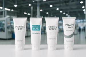 Private label toothpaste product launch hero image