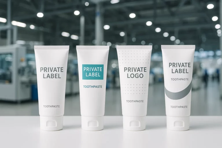 Private label toothpaste product launch hero image