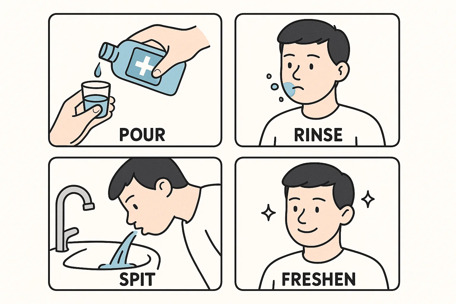 Step-by-step guide on how to use mouthwash effectively for oral hygiene