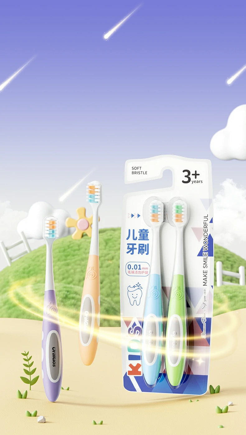 Blister Card Packed BPA-Free Toothbrush