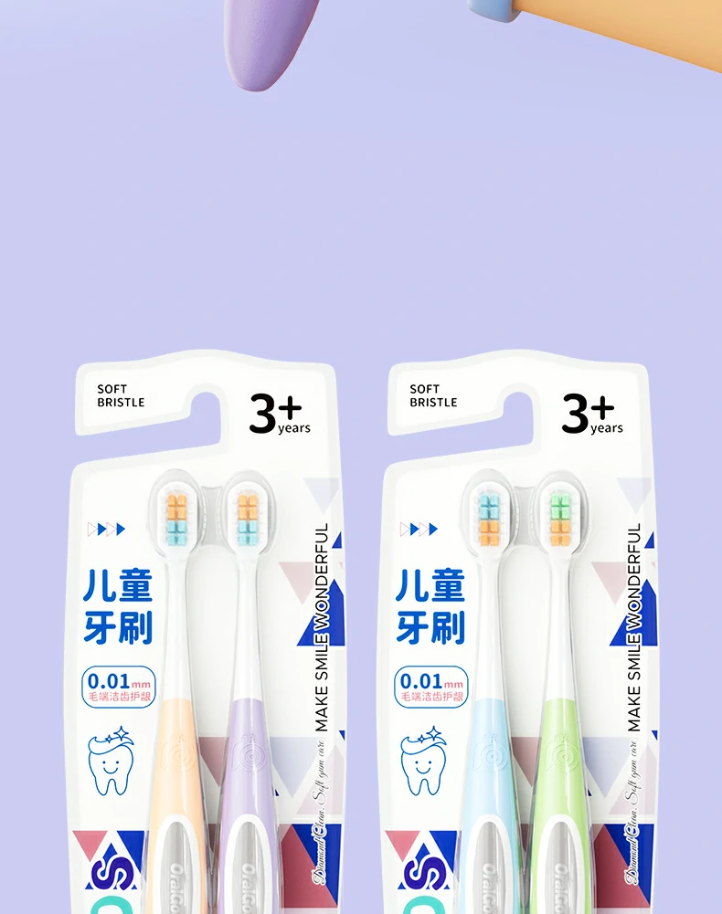 Blister Card Packed BPA-Free Toothbrush