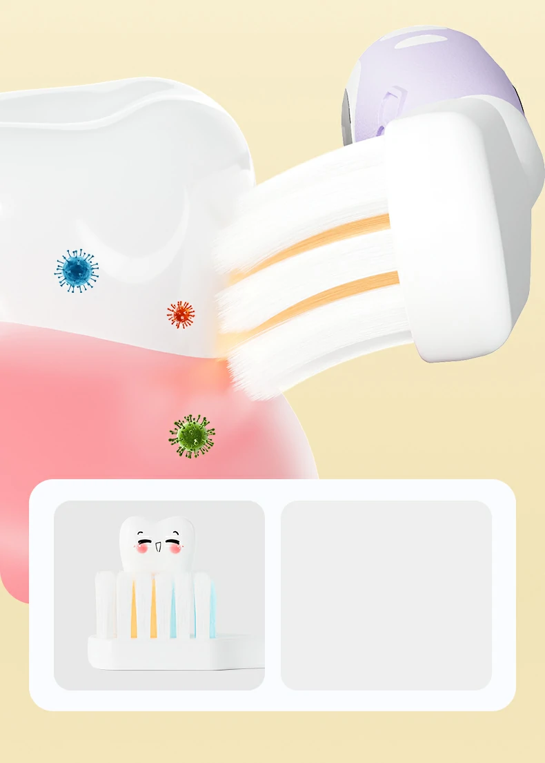 Blister Card Packed BPA-Free Toothbrush