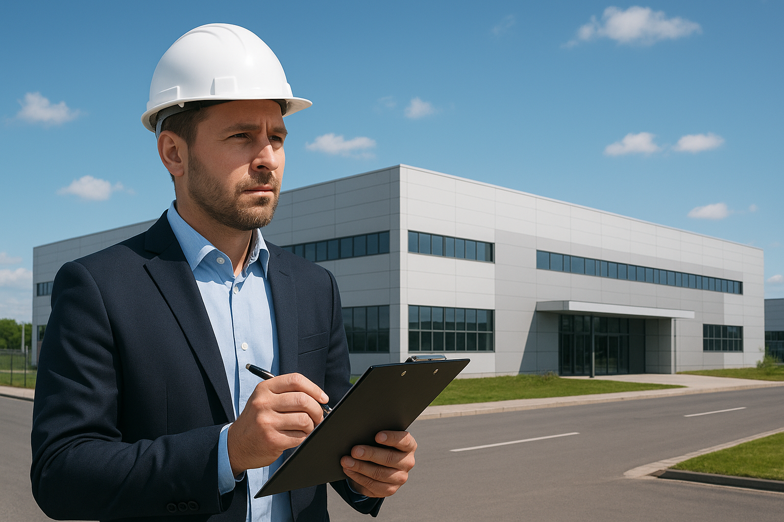 Business buyer holding checklist while comparing oral care manufacturers