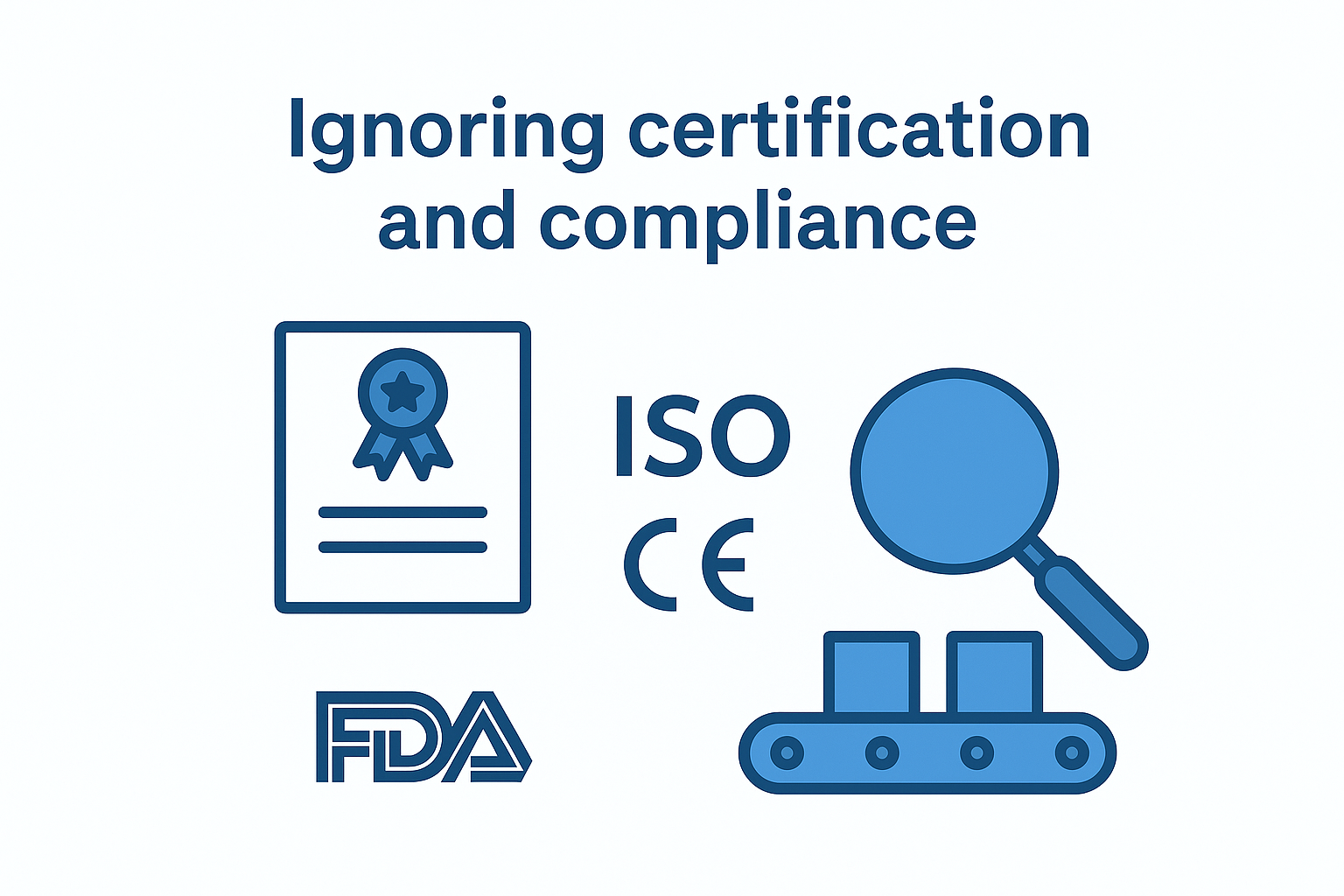 Infographic highlighting the importance of verifying quality certifications for OEM partners.