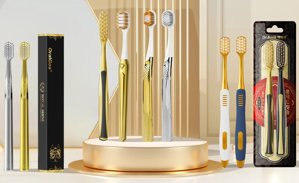 Customized toothbrushes with different bristles, materials and packaging