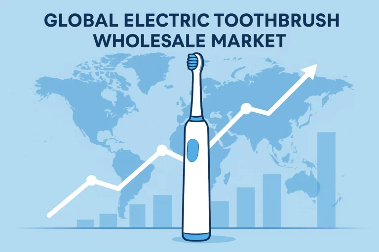 Global electric toothbrush wholesale market growth illustration
