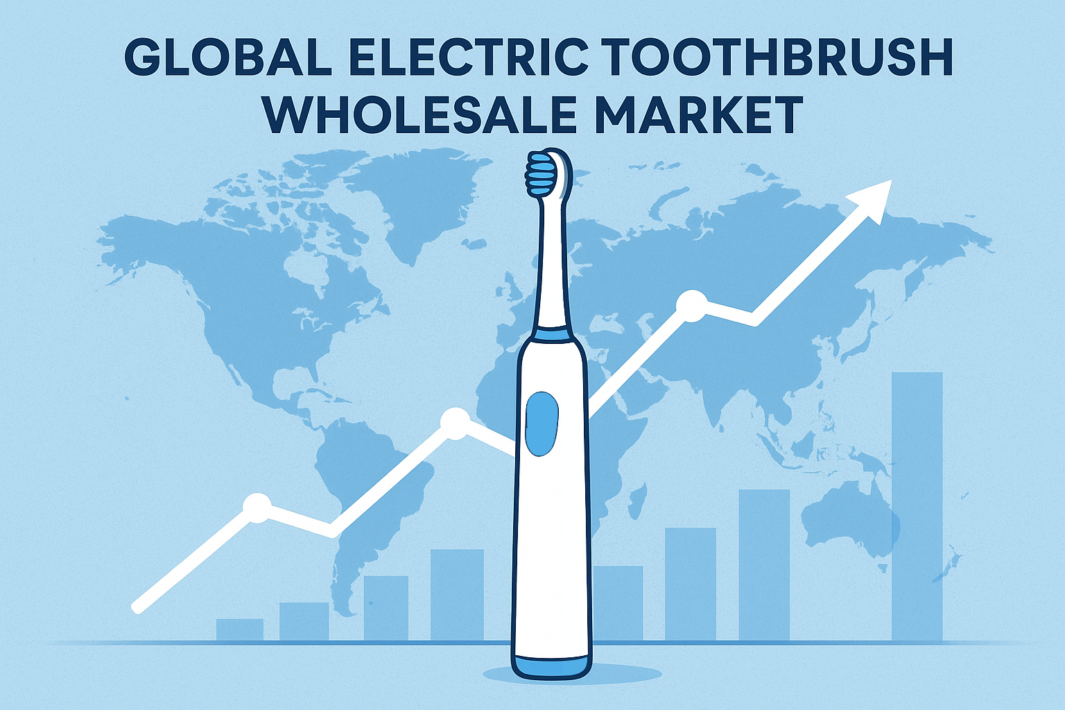 Global electric toothbrush wholesale market growth illustration