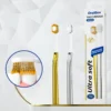 Custom Logo Gold Handle Replaceable Brush Head Toothbrush