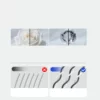 Custom Logo Gold Handle Replaceable Brush Head Toothbrush