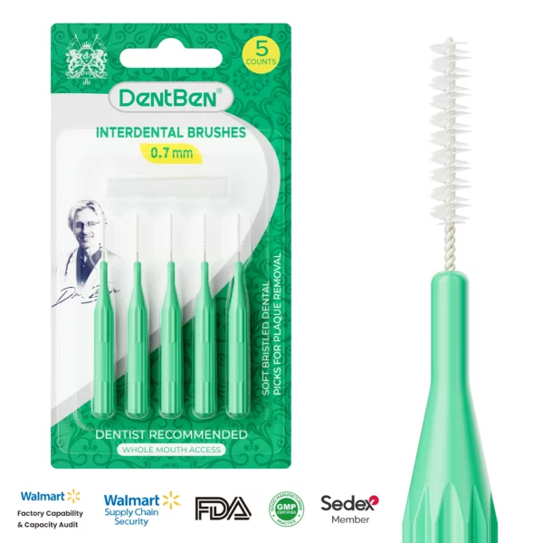 Interdental Brushes Toothbrush (10) Push-Pull Interdental Brushes