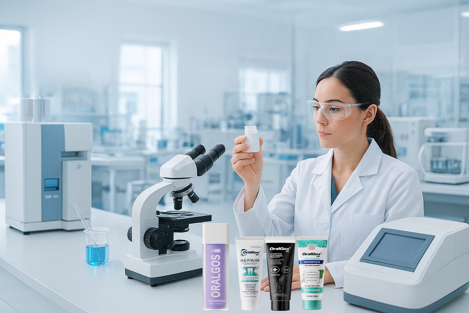 Oralgos R&D laboratory supporting high-quality oral care OEM projects