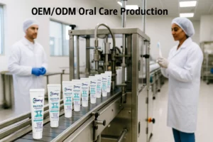 Toothpaste OEM production line ensuring quality and compliance
