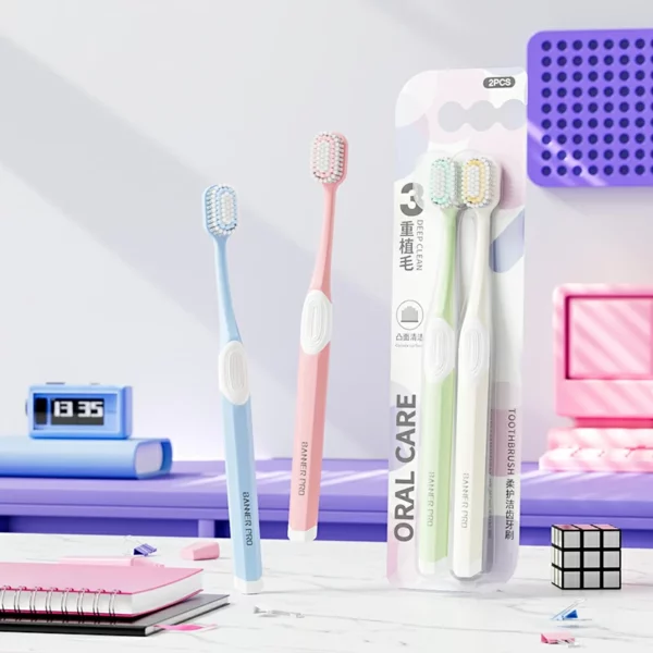 Colorful Ultrasoft PBT Bristle Toothbrush