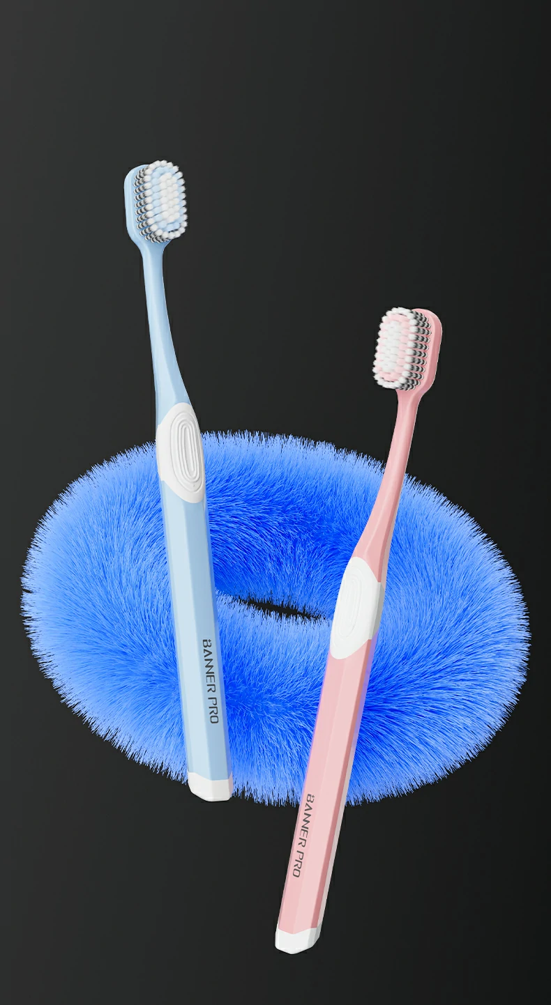 Colorful Ultrasoft PBT Bristle Toothbrush