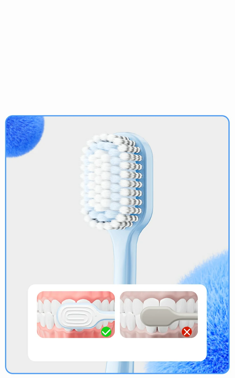 Colorful Ultrasoft PBT Bristle Toothbrush