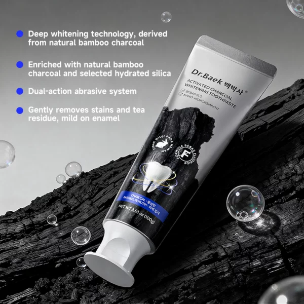 Whitening Toothpaste (3) Activated Charcoal Whitening Toothpaste