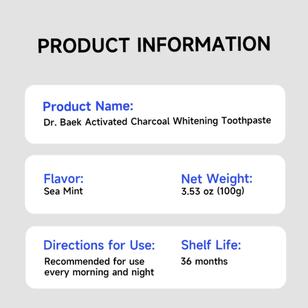 Whitening Toothpaste (9) Activated Charcoal Whitening Toothpaste