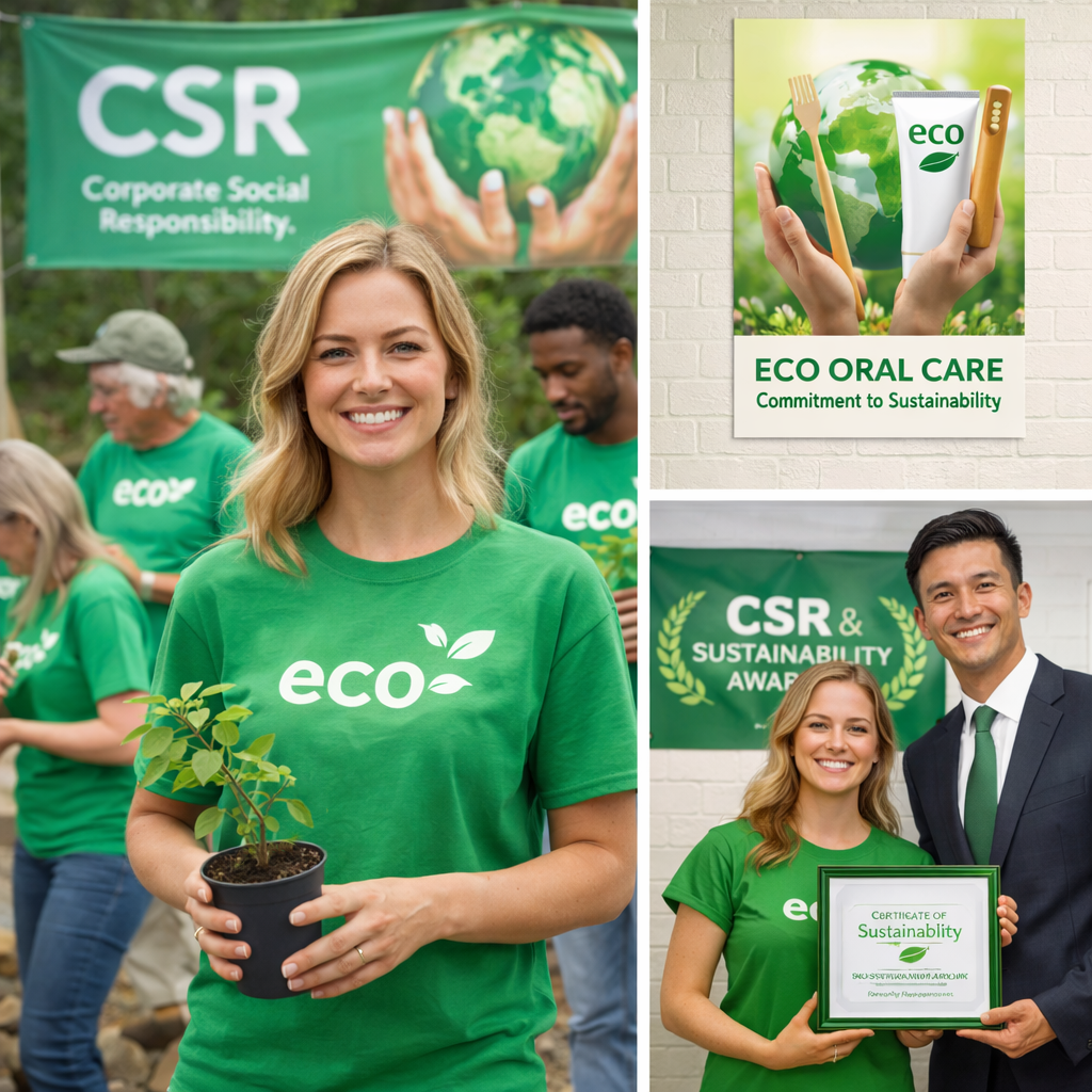 Oral care brand engaging in CSR initiatives to enhance reputation