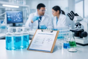 GMP mouthwash formulation development in a compliant laboratory setting