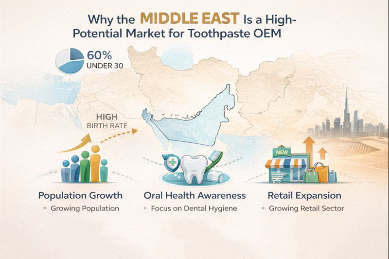 Middle East toothpaste market growth driven by population and oral care demand