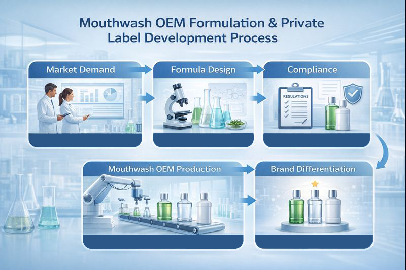 Mouthwash OEM formulation and private label development process