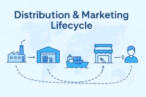 Global toothbrush distribution and marketing supply-chain visual