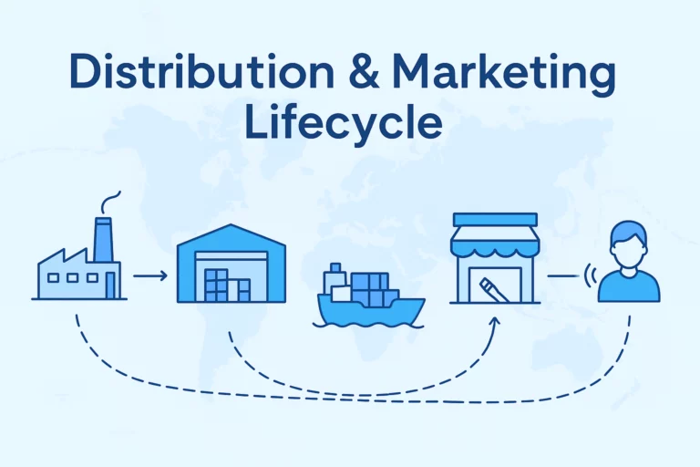 Global toothbrush distribution and marketing supply-chain visual