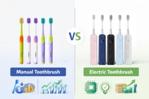 Wholesale toothbrush comparison between electric and manual products