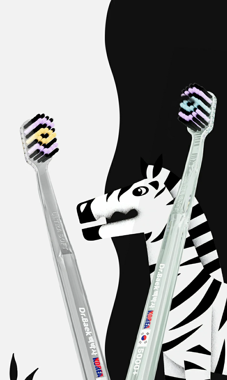 Wide Width Colorful Ultra Soft Toothbrush