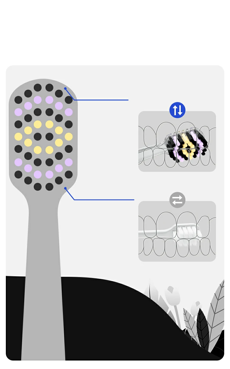 Wide Width Colorful Ultra Soft Toothbrush