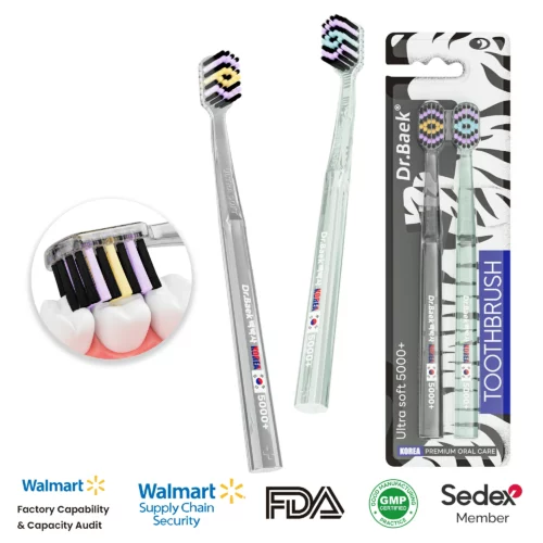 Wide Soft Toothbrush (11) Dr.Baek KR111B Wide Width Colorful Ultra Soft Toothbrush