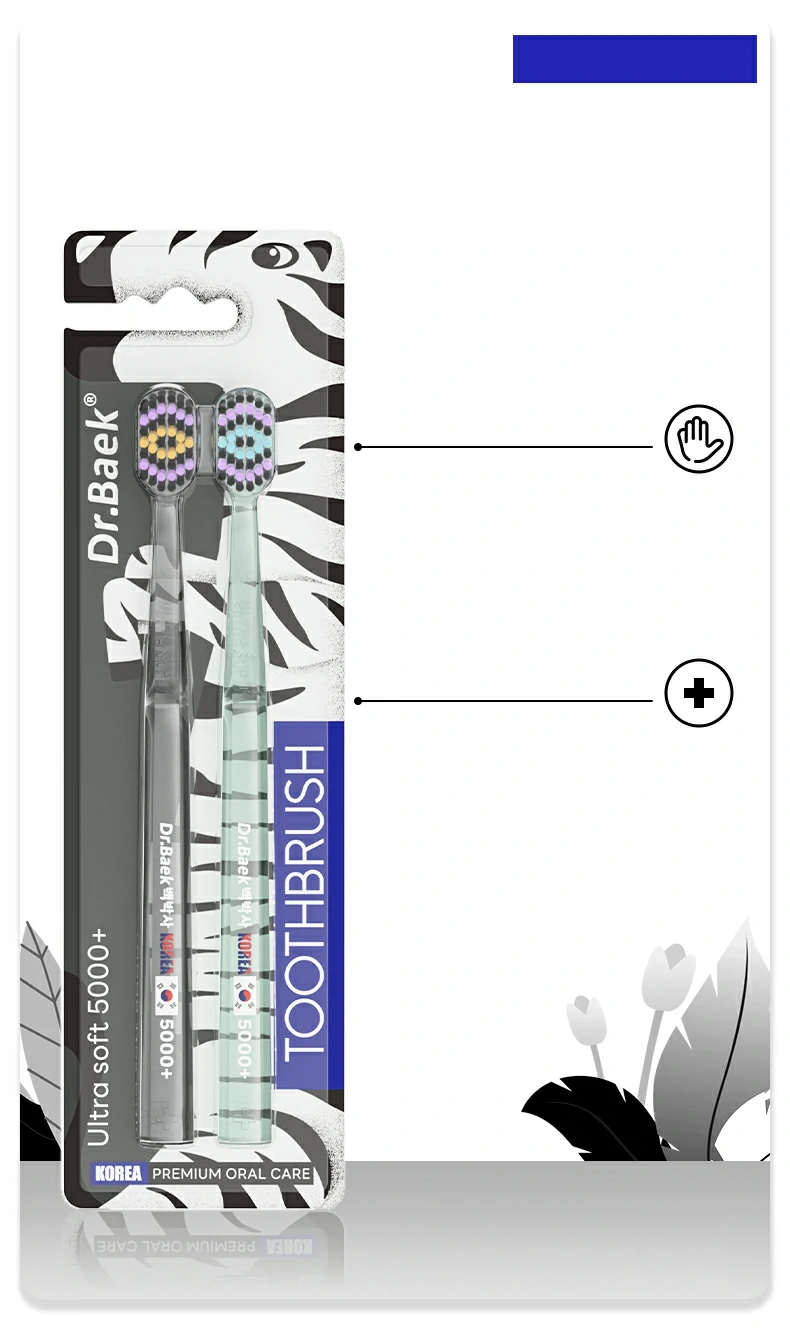 Wide Width Colorful Ultra Soft Toothbrush