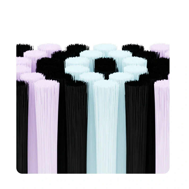 high quality toothbrush with precision-rounded soft bristles