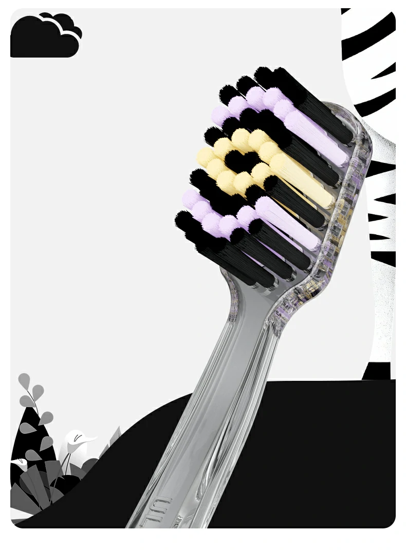 Wide Width Colorful Ultra Soft Toothbrush
