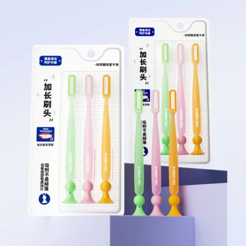 Adult Toothbrush (7) Adult Toothbrush with Extended Brush Head for Deeper Cleaning