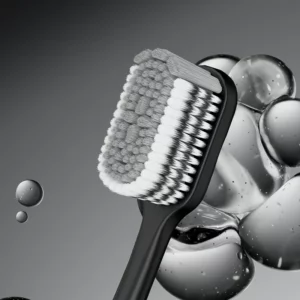 Modern toothbrush lineup featuring antibacterial toothbrush bristles and hygiene-focused design