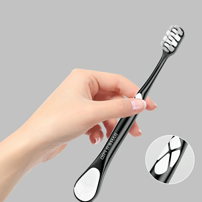 Ergonomic toothbrush handle design for better grip and plaque removal control