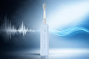 Electric toothbrush design illustrating noise reduction and smooth vibration technology