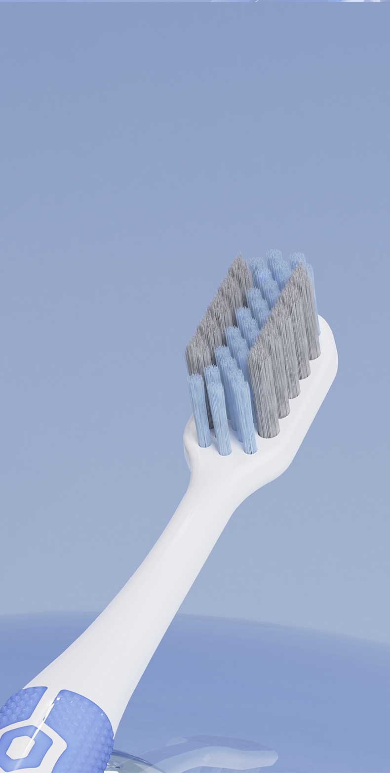 Custom Orthodontic Toothbrush with Colorful Logo