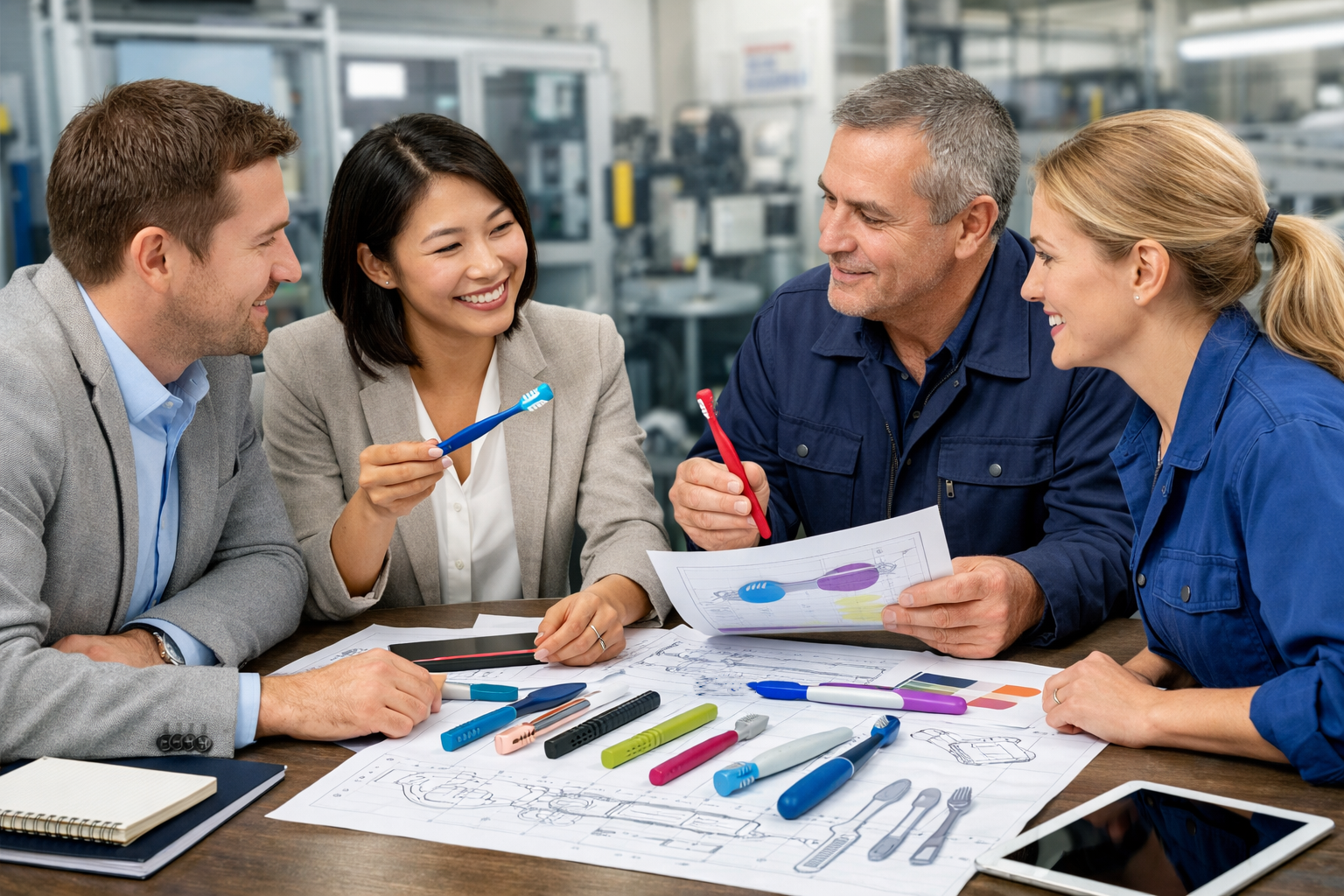 Brand working with a reliable toothbrush manufacturer for product development