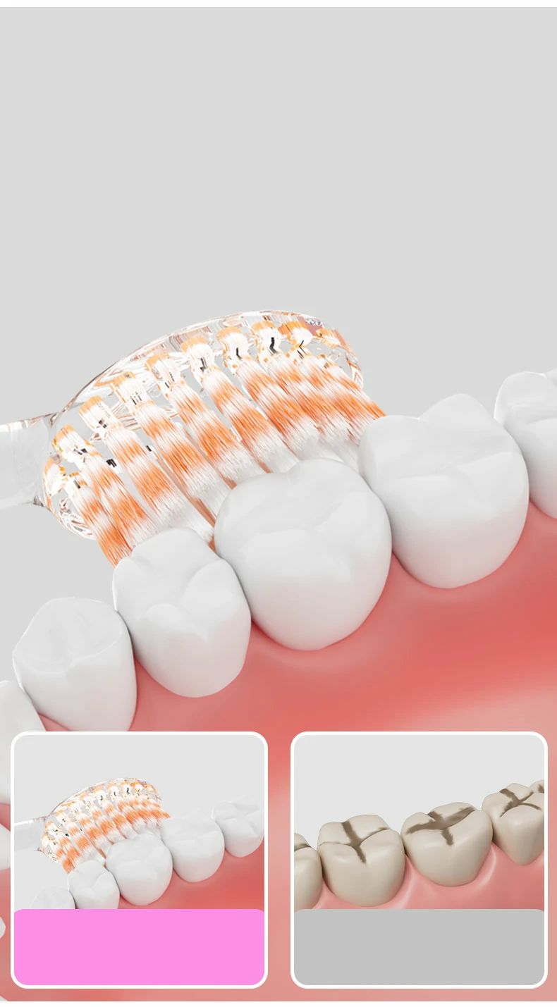 Children Soft Toothbrush with Tri-Level Bristles