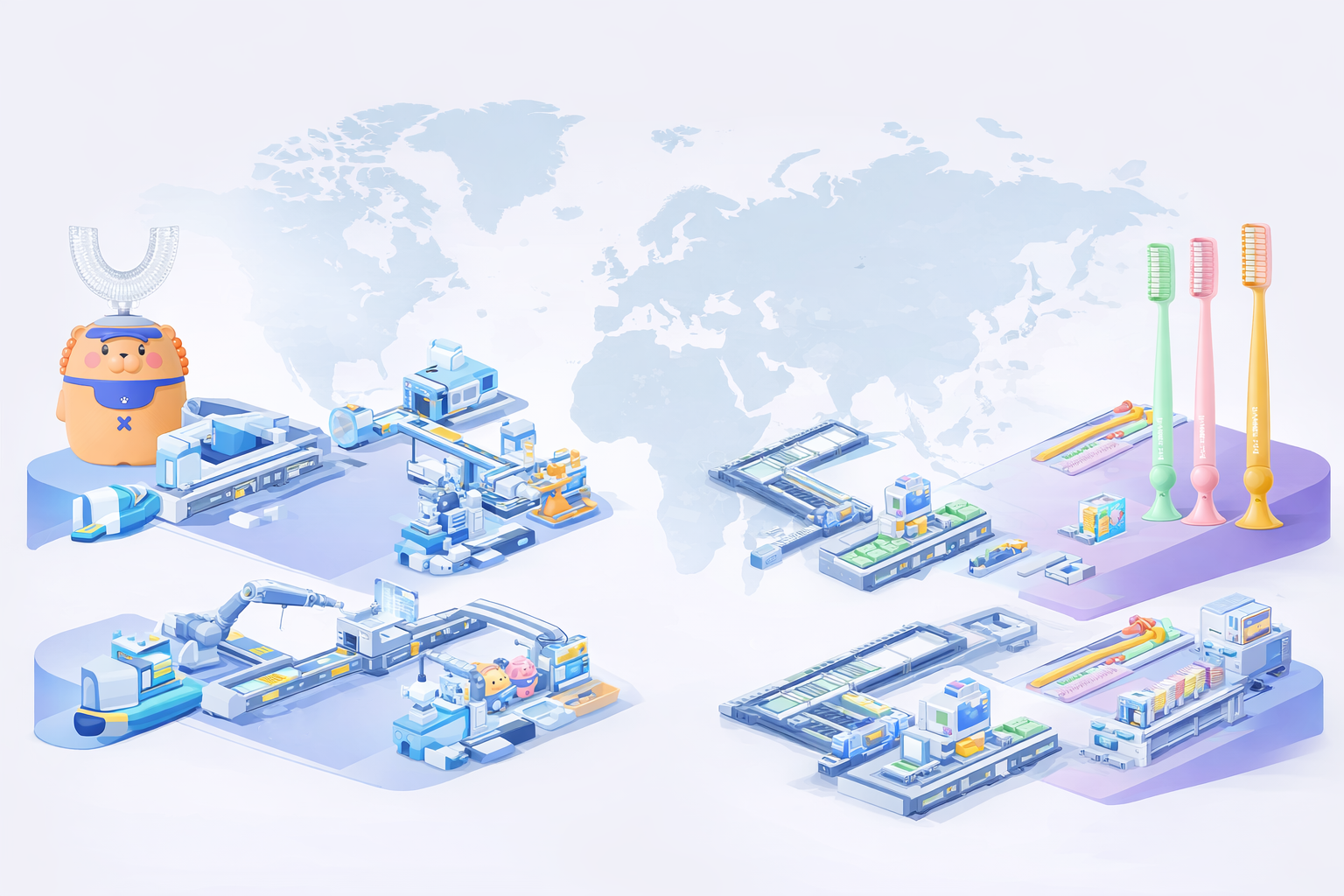 global toothbrush production trends manufacturing line